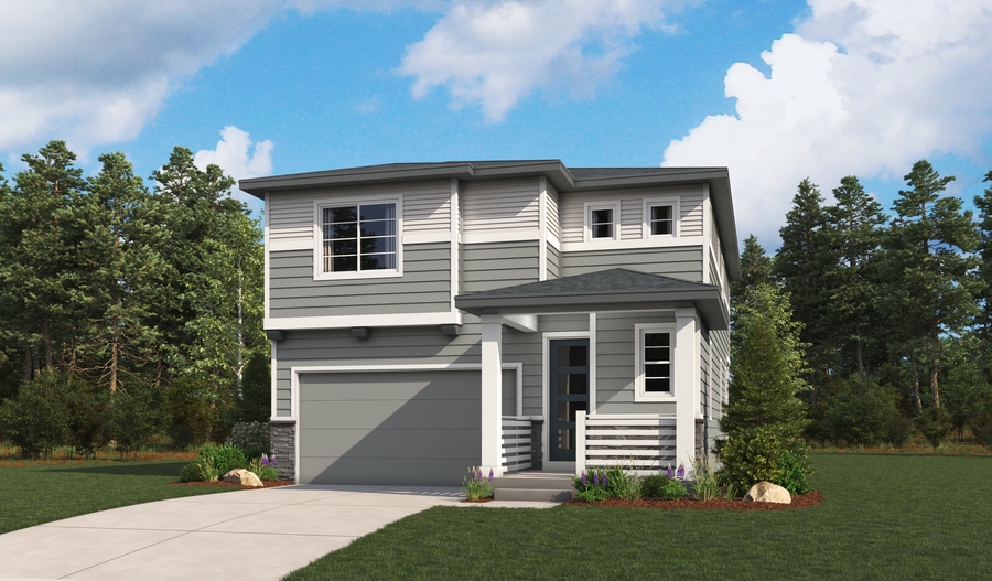 Elevation C of the Poplar floor plan