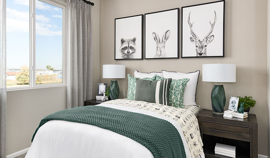 Bedroom of the Chicago floor plan