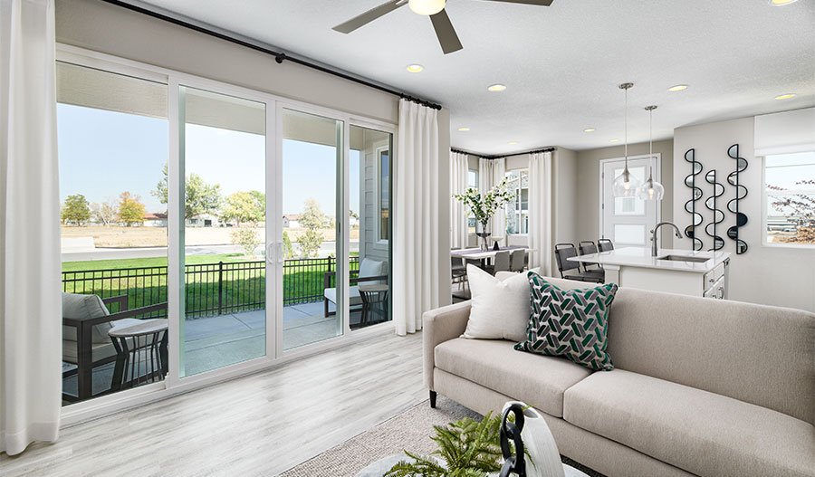 Living Room of the Chicago floor plan
