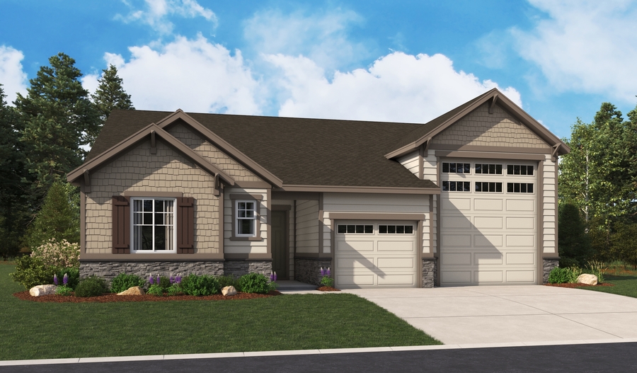 Elevation B of the Deacon floor plan