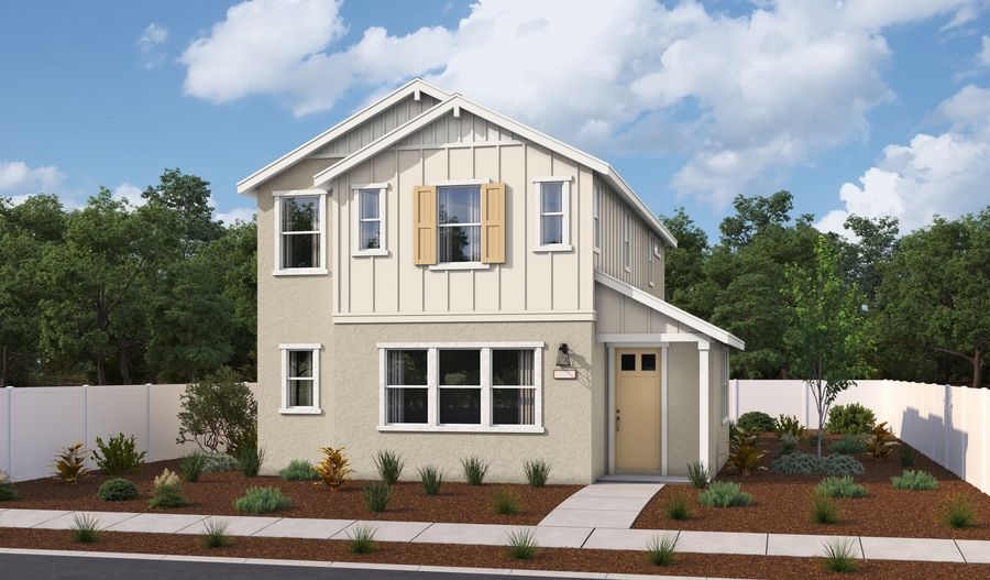 Elevation A of the Morello floor plan