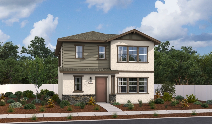 Elevation C of the Tulare floor plan
