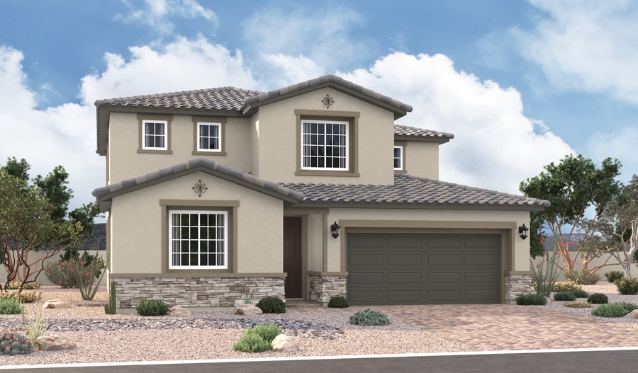 Elevation B of the Palmetto floor plan