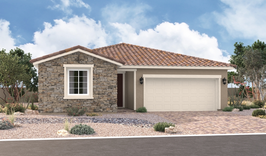 Elevation B of the Sarah floor plan