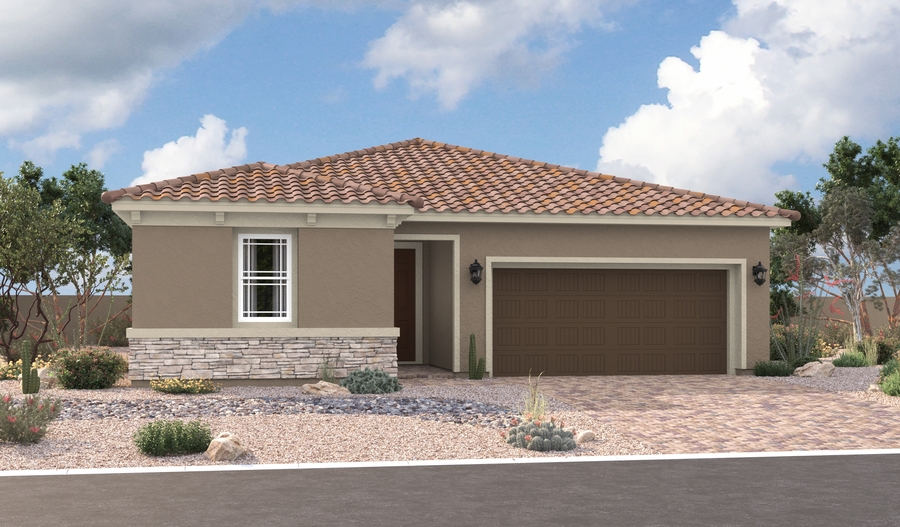 Elevation C of the Sarah floor plan