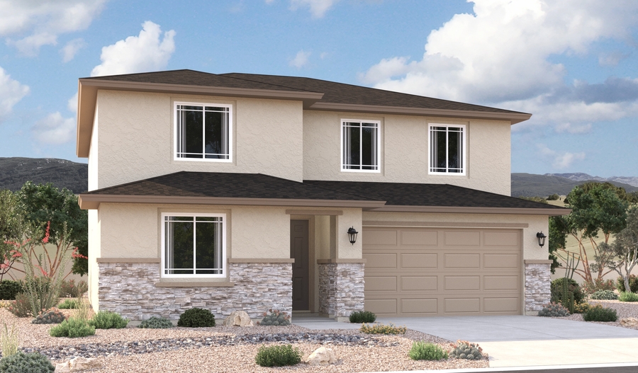 Elevation C of the Ammolite floor plan