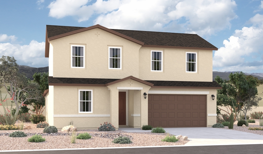 Elevation A of the Elderberry floor plan