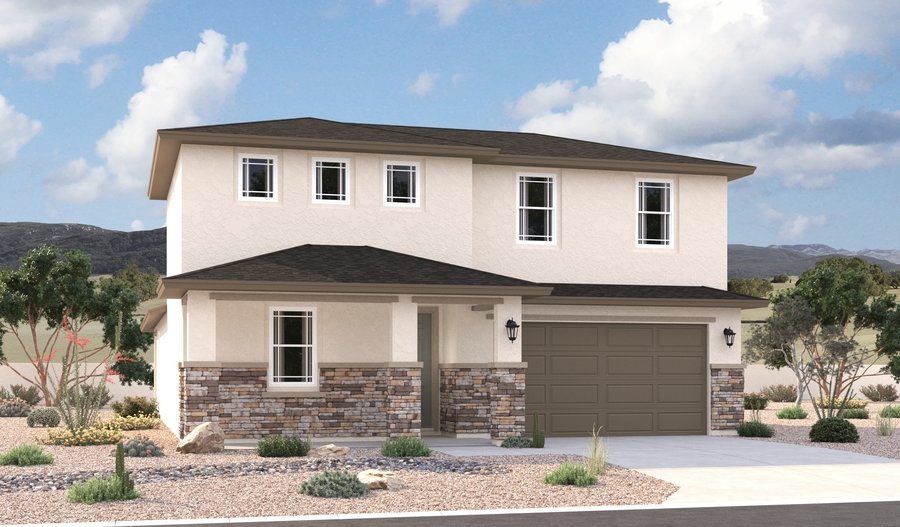 Elevation C of the Elderberry floor plan