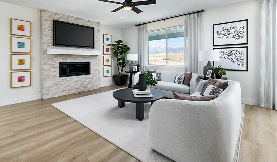 Crossing Living Room of the Harris floor plan