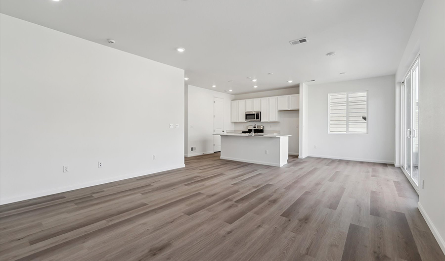 Great Room and Kitchen of the Coral floor plan
