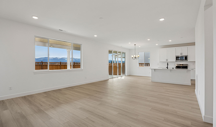 Great Room and Kitchen of the Moonstone floor plan