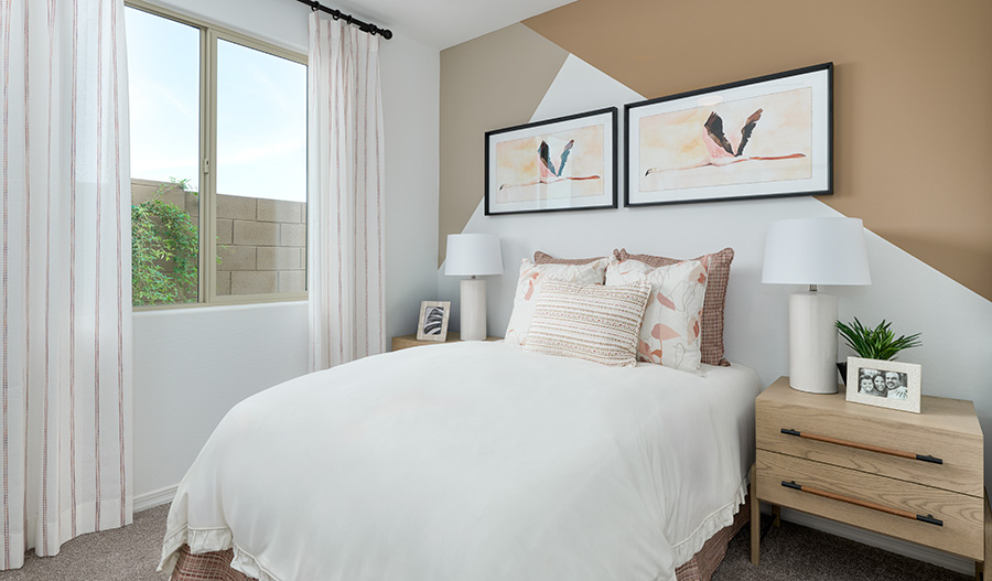 Bedroom of the Sunstone floor plan