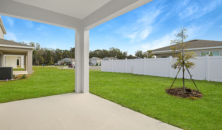 Patio of the Slate floor plan