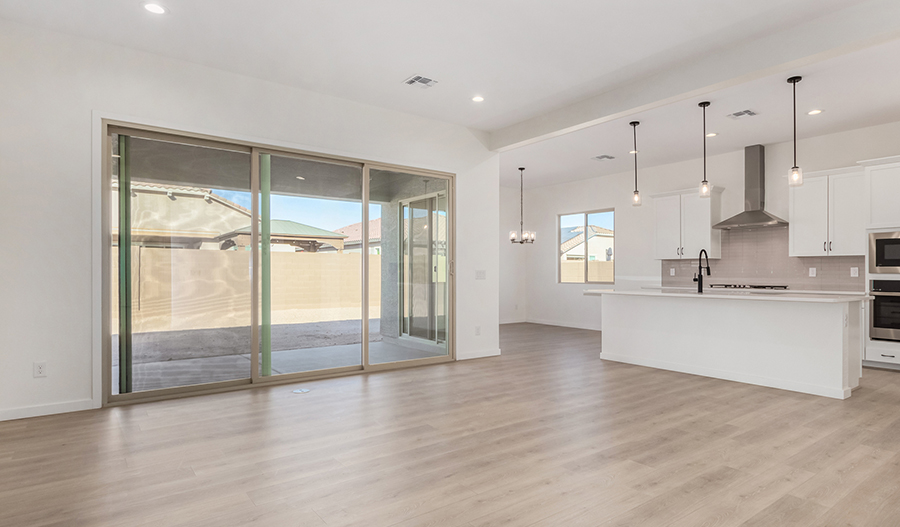 Great Room and Kitchen of the Townsend floor plan