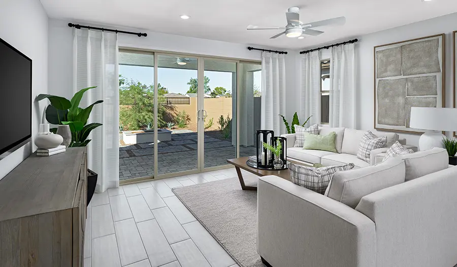 Living Room of the Peridot floor plan
