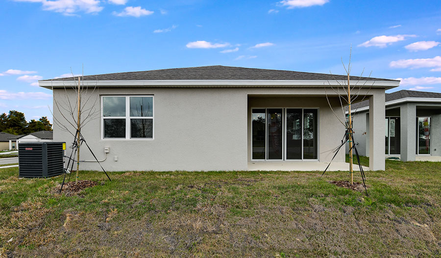Rear Exterior of the Rosemary floor plan