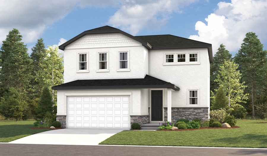 Elevation C of the Coral floor plan