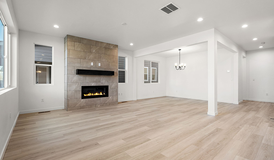 Great Room of the Leah floor plan