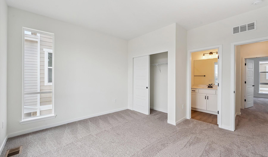Bedroom of the Soho floor plan