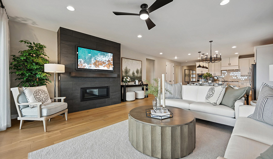 Great Room of the Farmington floor plan