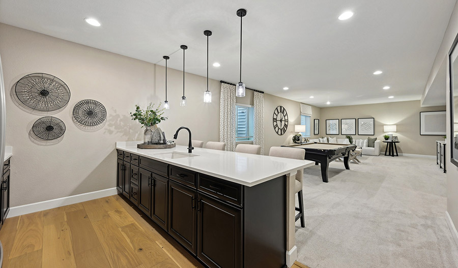 Basement of the Farmington floor plan