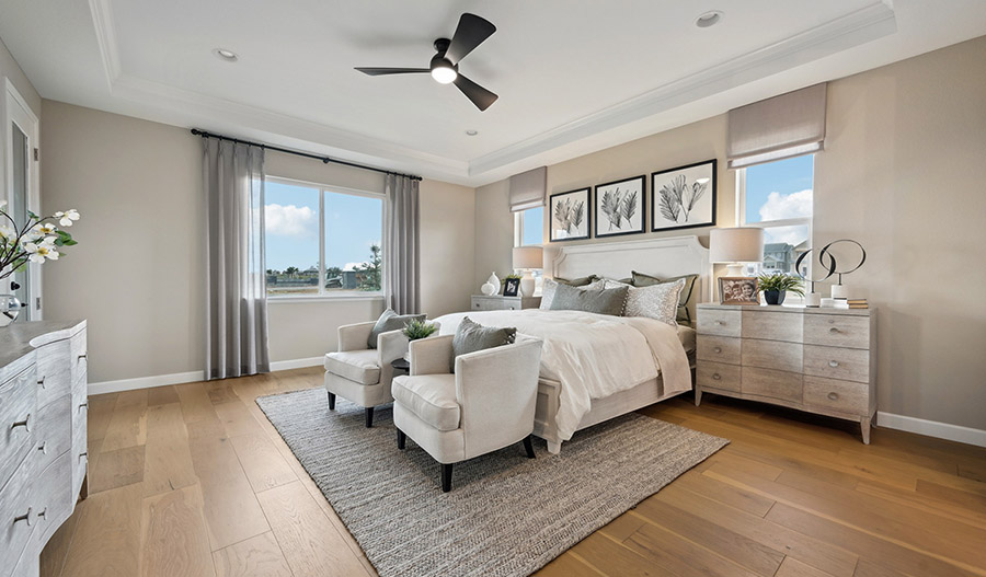 Bedroom of the Farmington floor plan