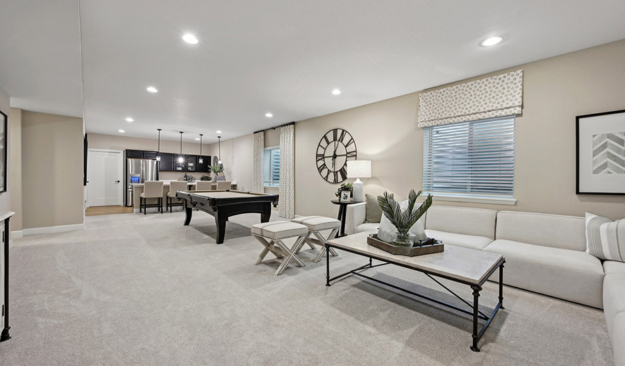 Basement of the Farmington floor plan