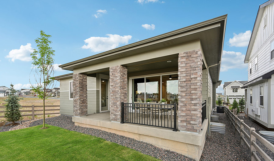Rear Exterior of the Farmington floor plan