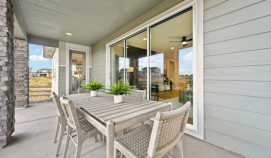 Patio of the Farmington floor plan