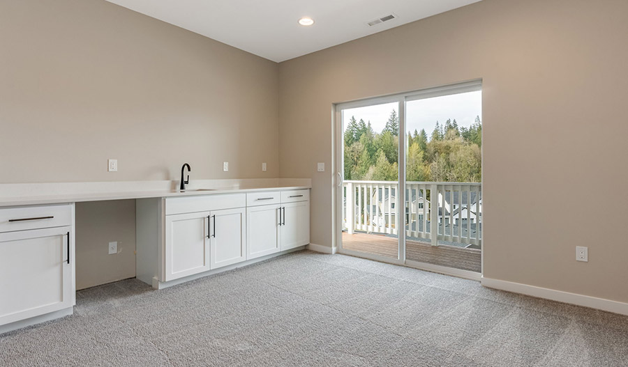 Bedroom of the Layla floor plan