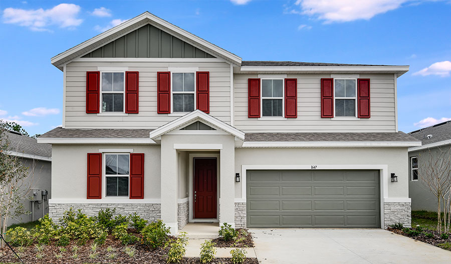 Exterior of the Elderberry floor plan