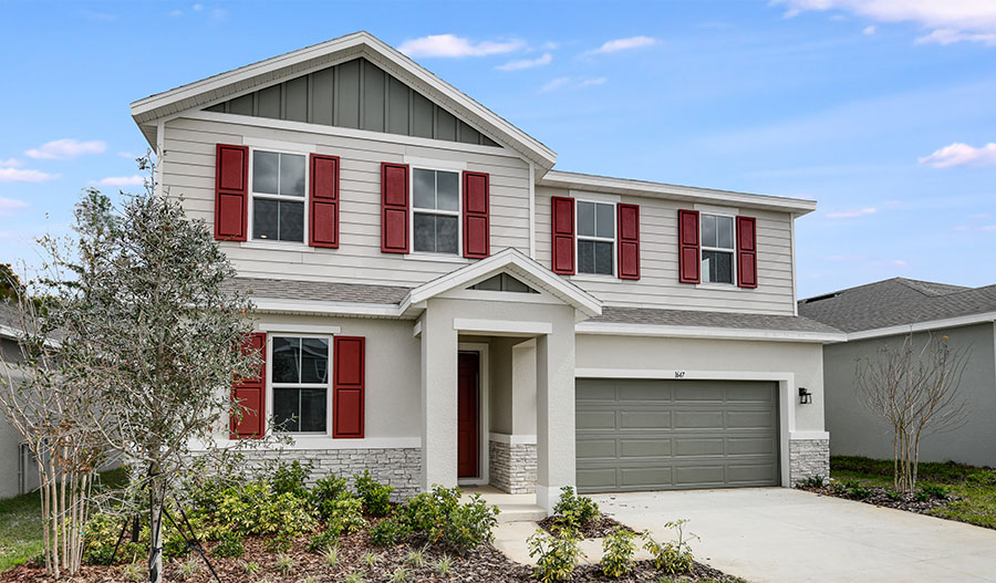 Exterior of the Elderberry floor plan