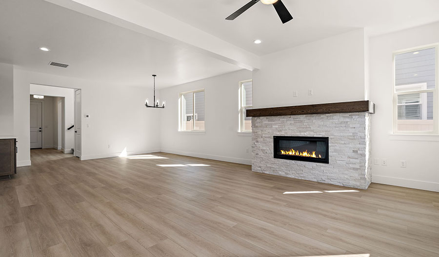 Great Room of the Bradford floor plan