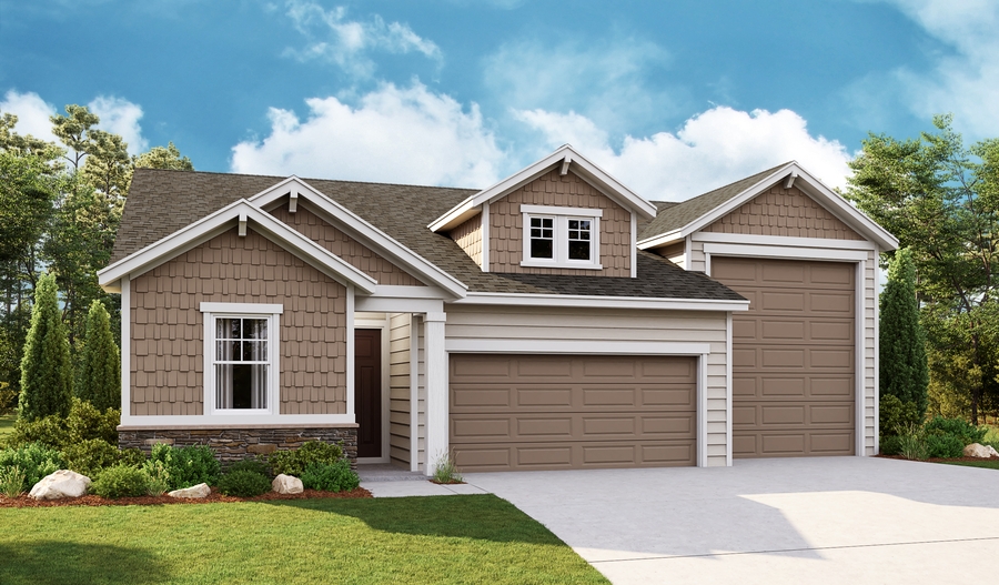 Elevation B of the Pewter floor plan