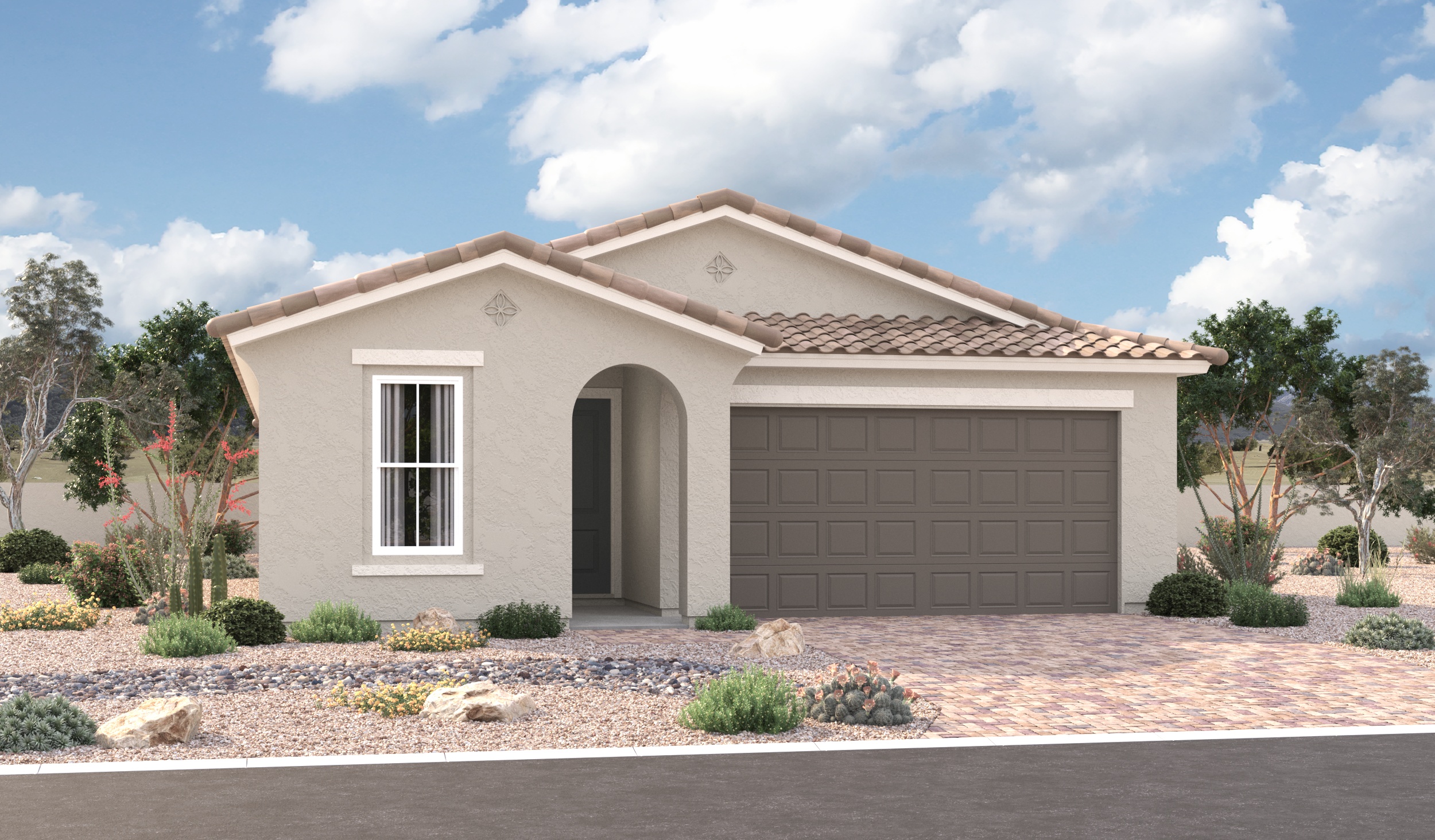 Elevation A of the Larimar floor plan