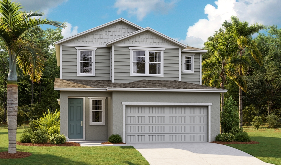 Elevation C of the Lynwood floor plan