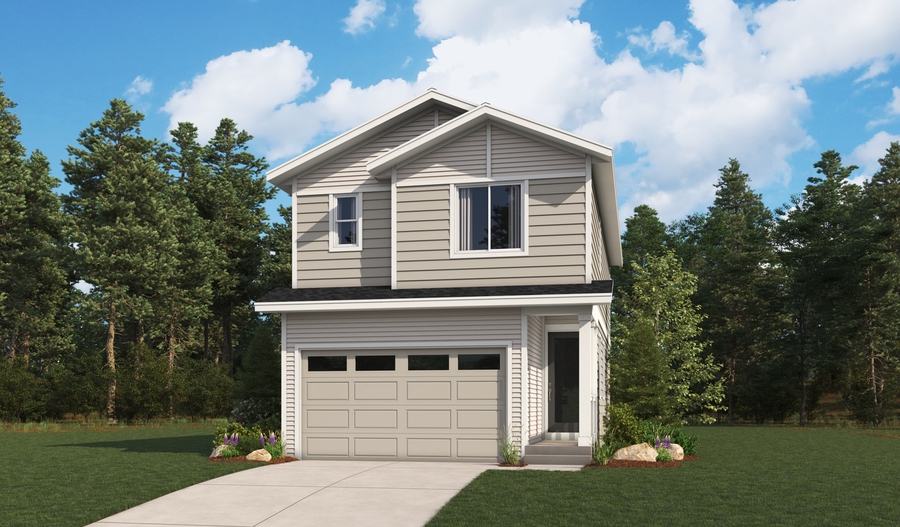 Elevation A of the Cherry floor plan