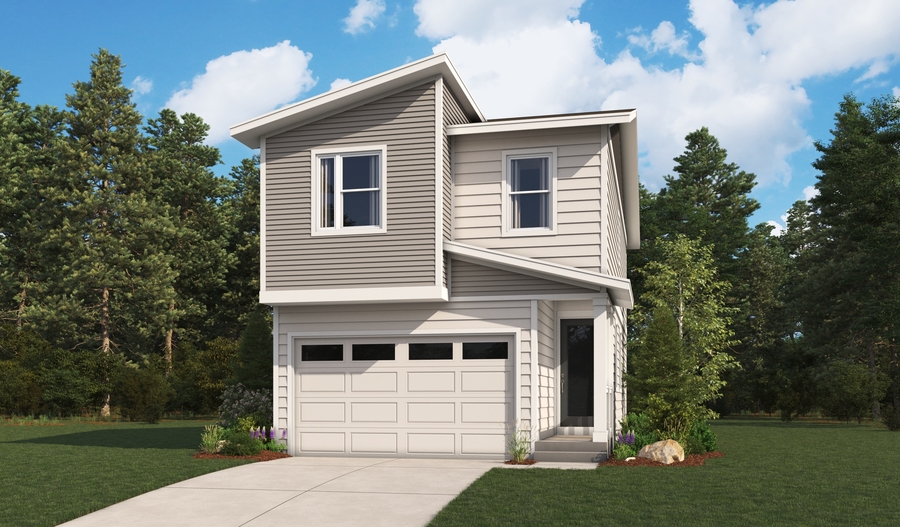 Elevation A of the Clover floor plan