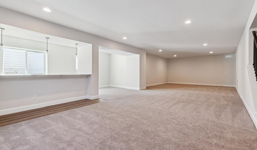 Basement of the Harmon floor plan
