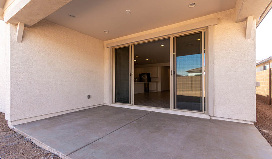Patio of the Slate floor plan