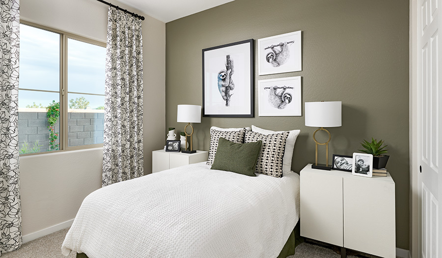 Bedroom of the Raleigh floor plan