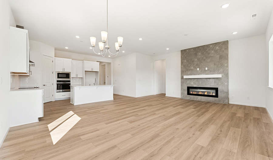Great Room of the Arlington floor plan