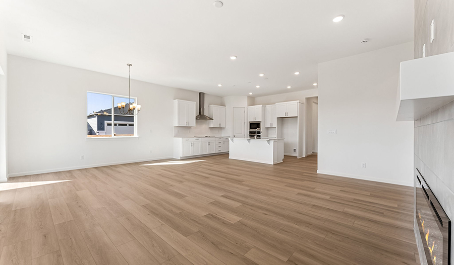 Great Room of the Arlington floor plan