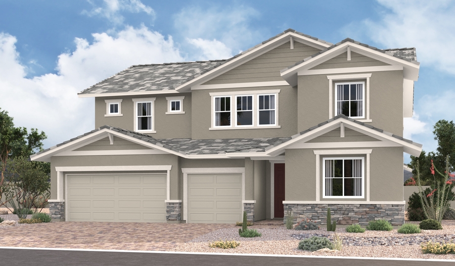 Elevation B of the Dayton floor plan
