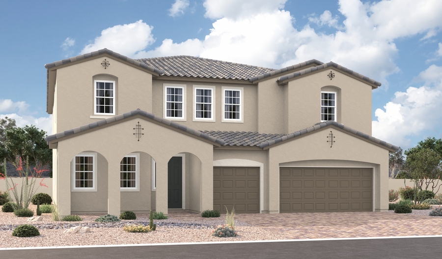 Elevation A of the Paxton floor plan