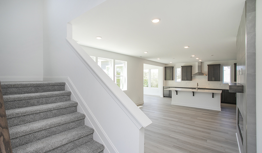 Stairway of the Hopewell floor plan
