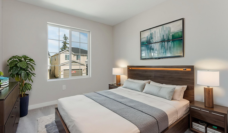 Bedroom of the Alpine floor plan