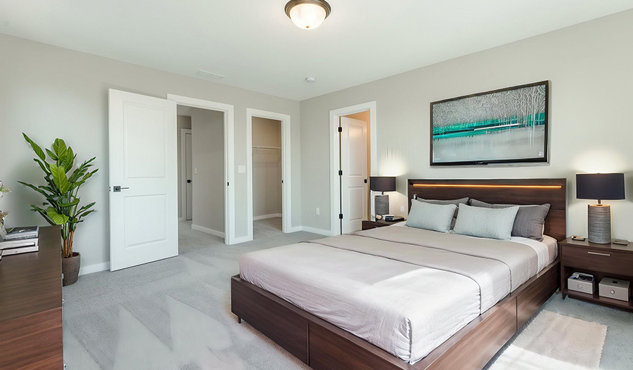 Bedroom of the Alpine floor plan