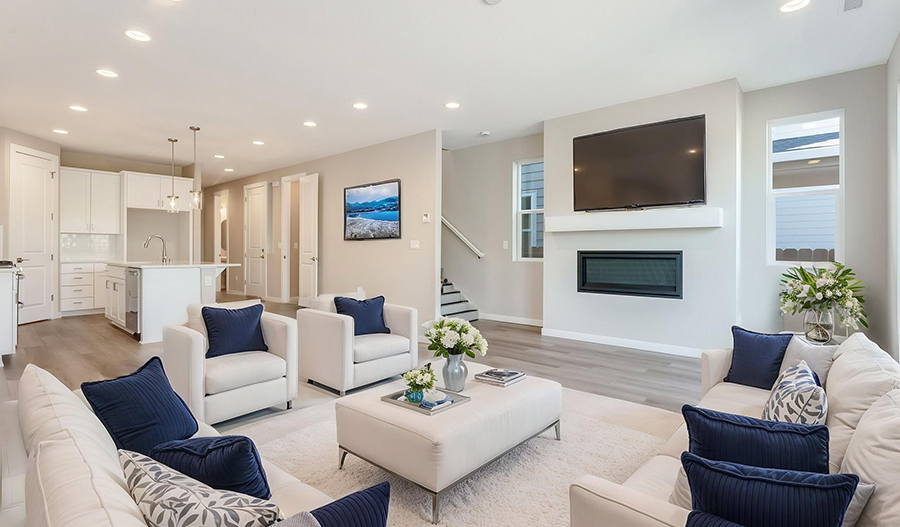 Great Room of the Marblewood floor plan