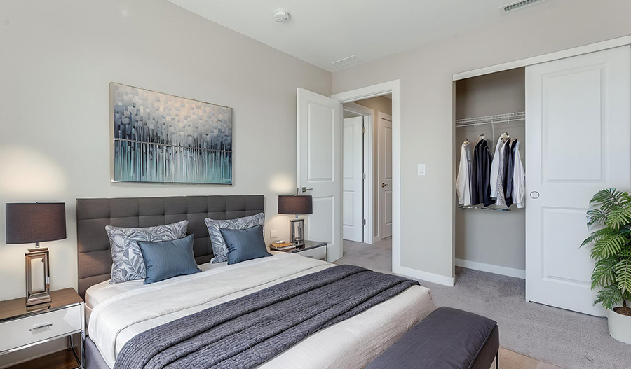 Bedroom of the Marblewood floor plan